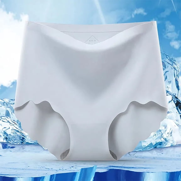 Sokhug Womens Plus Size Mid High Waist Menstrual Pants Leak Proof Triangular Sports Breathable Non-Marking Underwear