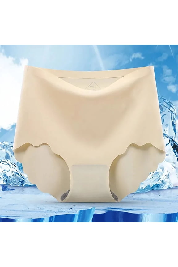 Womens Plus Size Mid High Waist Menstrual Pants Leak Proof Triangular Sports Breathable Non-Marking Underwear