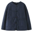 thumbnail image 1 of Sokhug Womens Quilted Jacket Winter Warm Button Down Puffer Jacket Down Outerwear with Pockets, 1 of 2
