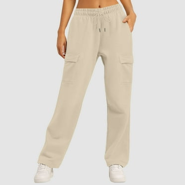Sokhug Womens Sweatpants Wide Leg Baggy High Waisted Sweats Pants Joggers with Pockets