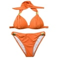 thumbnail image 1 of Sokhug Womens Two Piece Swimsuit Backless Bikini Set Stylish Slim Fit Bathing Suit Outfit For Women, 1 of 4