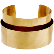 Soko Ribbon Cuff Bracelet, Gold Tone Brass, Size 6-1/4
