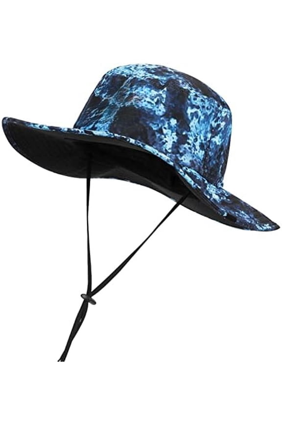 Sol Armis UPF 50 Boonie Hat - Sun Protection Hat, Fishing Hat, Beach & Hiking Hat, Paddling One Size,M: Calypso (Laser-vented Design)