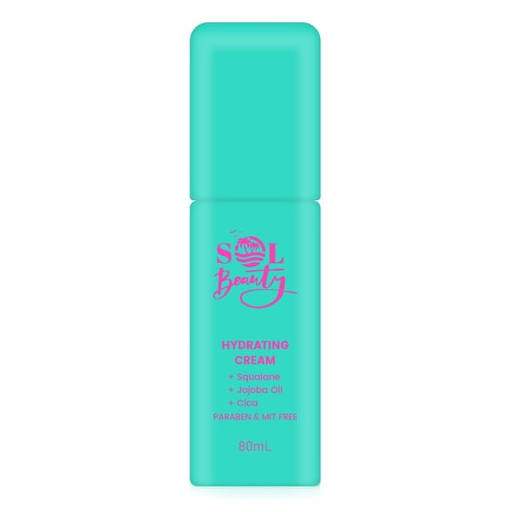 Sol Beauty Hydrating Face Cream 80ml Lightweight Face Moisturiser With Smooth Texture, Gentle Daily Use Cream For Soft Finish, Easy Routine Step For Clean, Fresh Looking Skin, Suitable For All Skin