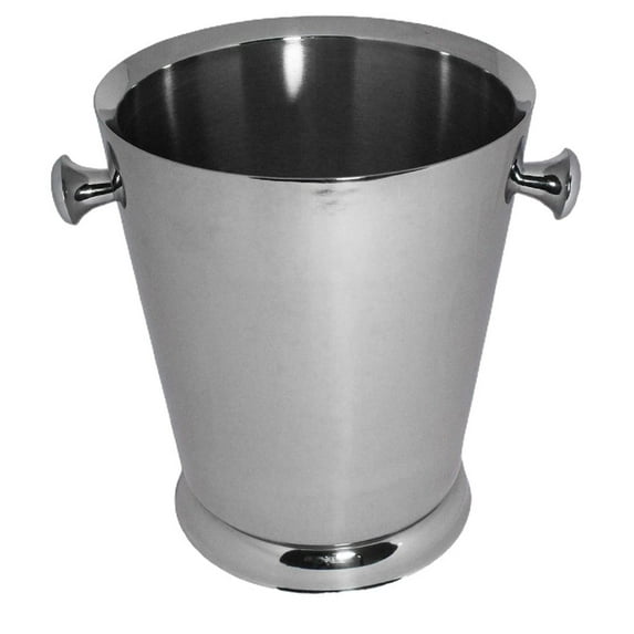 Sol Living Champagne Bucket - Double Wall Insulated Stainless Steel - Wine & Champagne Holder - Portable Chiller Bin for Bars, Parties, Commercial Use - Plain, 3.6 Qt