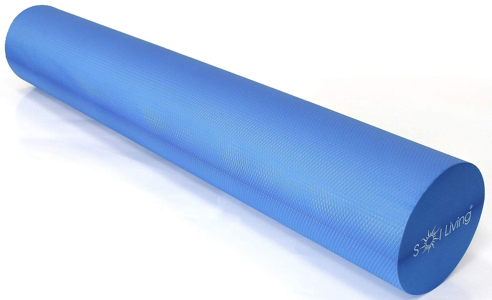 Sol Living High-Density Foam Roller - For Muscular Relaxation, Workouts & Physical Therapy - Stretch, Massage and Relieve Tension in Muscles - Firm & Durable - Blue, 36" x 6"
