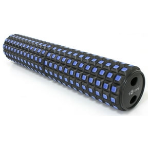 Sol Living High-Density Foam Roller - For Muscular Relaxation, Workouts & Physical Therapy - Stretch, Massage and Relieve Tension in Muscles - Firm & Durable - Violet, 25" x 6"