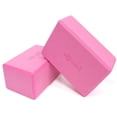 thumbnail image 1 of Sol Living Yoga Blocks 2 Pack High Density EVA Foam Yoga Cushion Stretching Pilates Meditation Exercise Equipment Support Deepen Poses Odor Free Non Slip Yoga Accessories - 4" x 6" x 9"- Pink, 1 of 9