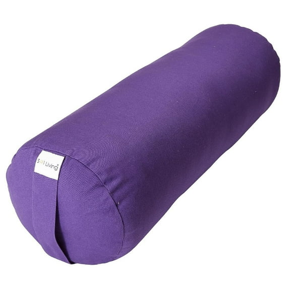 Sol Living Yoga Bolster Pillow Cylindrical Meditation Cushion Cotton Meditation Accessories for Restorative Yoga Meditation Pillow Yoga Pillow Firm Body Pillow Bolster Pillow for Legs Removable Cover