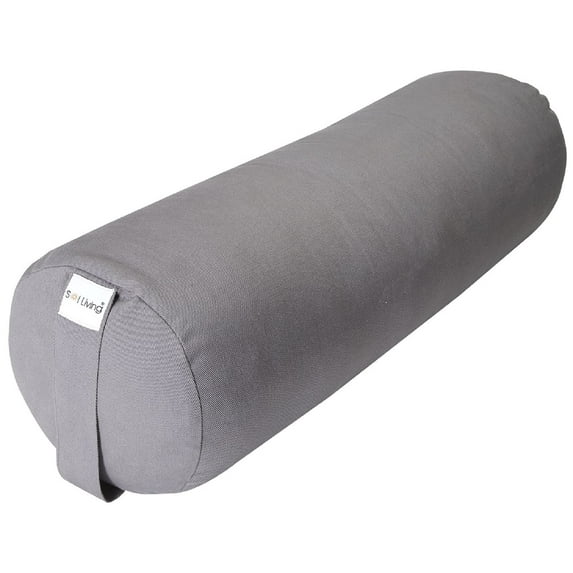 Sol Living Yoga Bolster Pillow Cylindrical Meditation Cushion Cotton Meditation Accessories for Restorative Yoga Meditation Pillow Yoga Pillow Firm Body Pillow Bolster Pillow for Legs Removable Cover