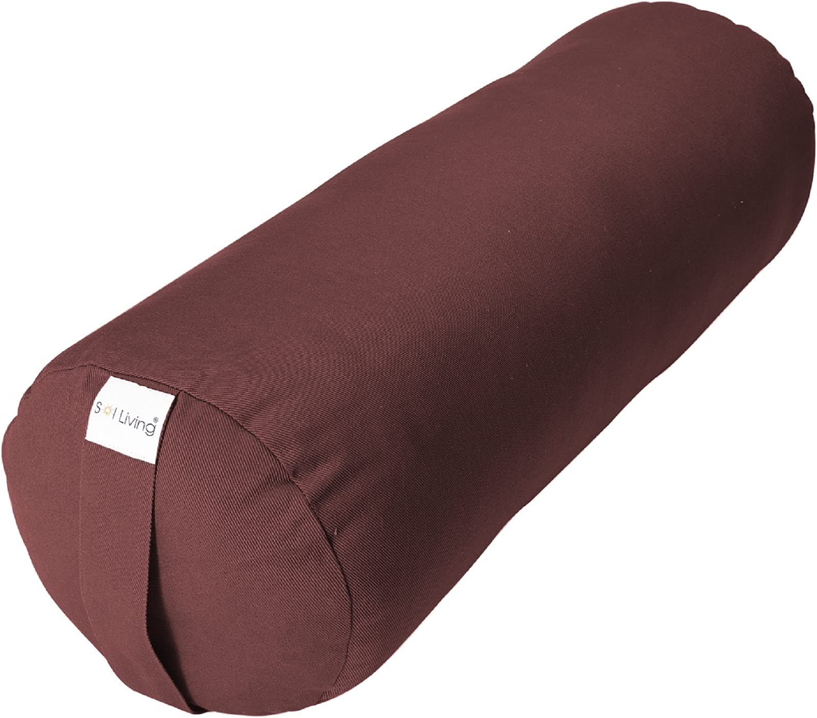Sol Living Yoga Bolster Pillow Cylindrical Meditation Cushion Cotton Meditation Accessories for Restorative Yoga Meditation Pillow Yoga Pillow Firm Body Pillow Bolster Pillow for Legs Removable Cover ...