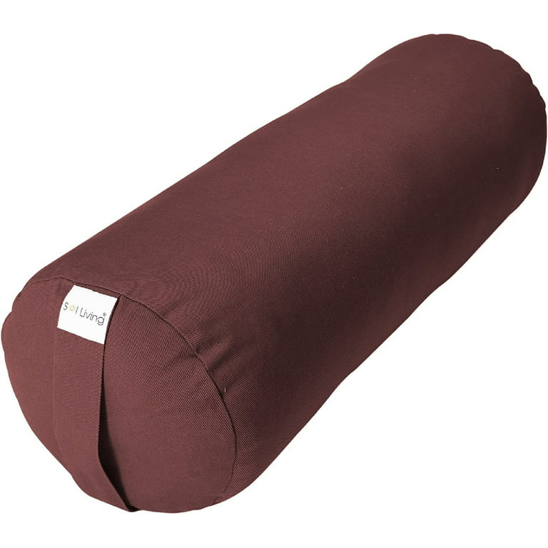 Sol Living Yoga Bolster Pillow Cylindrical Meditation Cushion Cotton  Meditation Accessories for Restorative Yoga Meditation Pillow Yoga Pillow  Firm