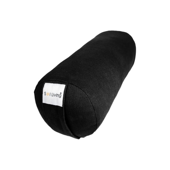 Sol Living Yoga Bolster Pillow Mini Meditation Cushion Meditation Accessories for Restorative Yoga Meditation Pillow Cotton Yoga Pillow Firm Body Pillow Bolster Pillow for Legs Removable Cover