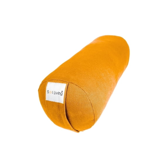 Sol Living Yoga Bolster Pillow Mini Meditation Cushion Meditation Accessories for Restorative Yoga Meditation Pillow Cotton Yoga Pillow Firm Body Pillow Bolster Pillow for Legs Removable Cover