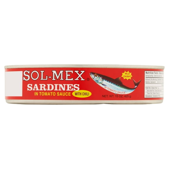 Sol-Mex Sardines in Tomato Sauce with Chili, 15 Oz