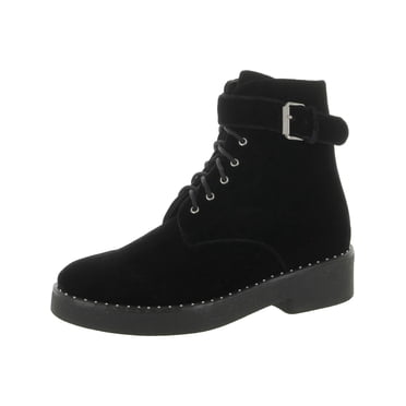 Bottes Cuir Noir SCA'VIOLA – Taille UK 4 / EU 37, Mi-mollet, Talon Bloc, Cloutées, Occasion VGC