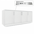 thumbnail image 1 of Sol Series Storage Credenza 4 Doors Closed Shelves Storage Cabinet, 1 of 6