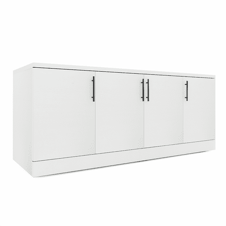 Sol Series Storage Credenza 4 Doors Closed Shelves Storage Cabinet