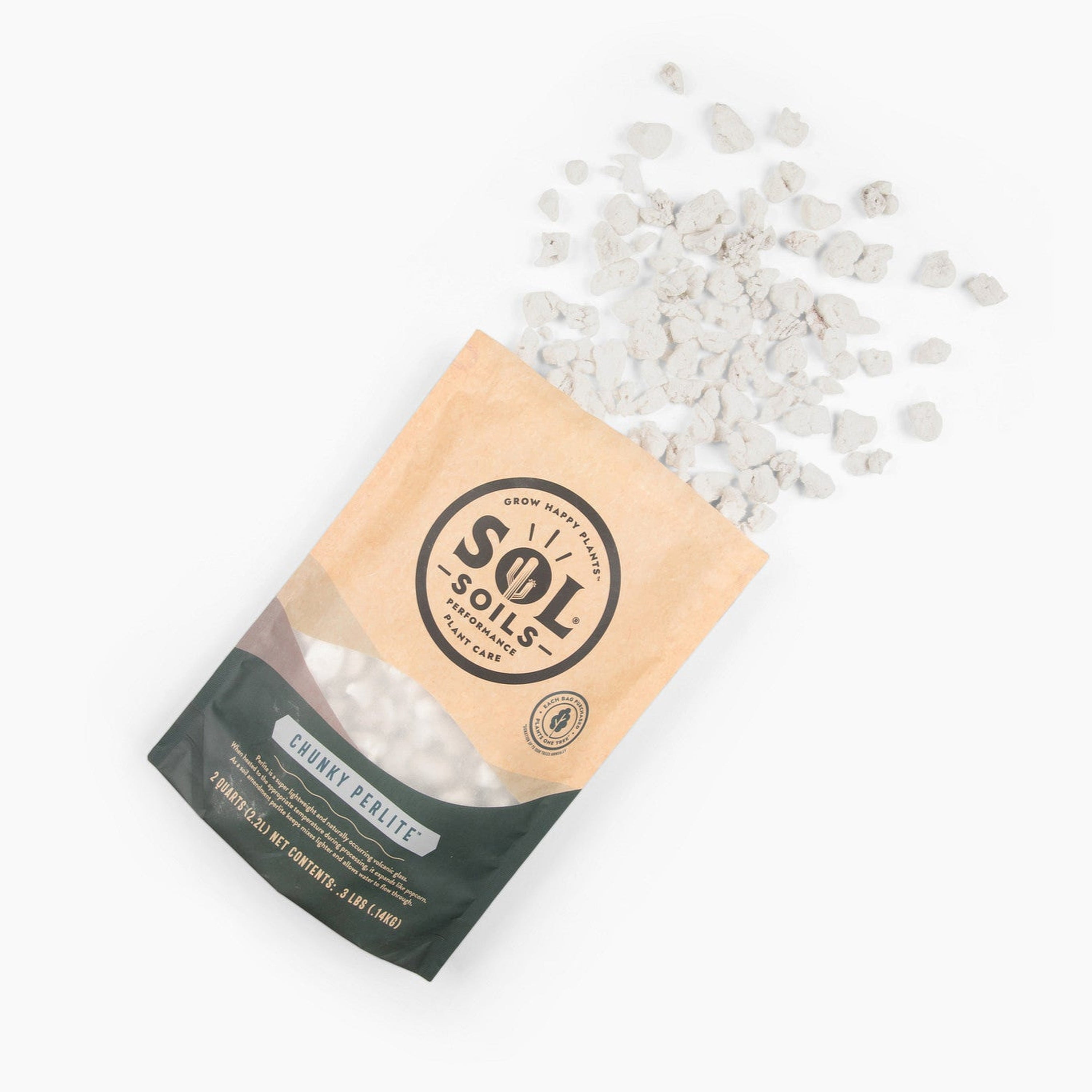 Sol Soils Chunky Perlite Horticultural Soil Amendment, 4 qt