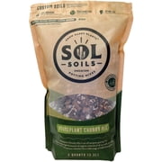 Sol Soils Chunky Houseplant Mix - Fast Draining Soil for Indoor Plants with Coco Coir Chips, Perlite, Pumice, 2 Quart