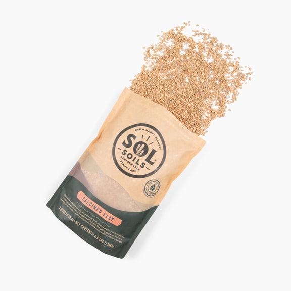 Sol Soils Calcined Clay 100% Peat-Free Soil Amendments with Superior Drainage, Aeration, & Root Health for Indoor Plants, Succulents, Bonsai & More - 1 Gallon
