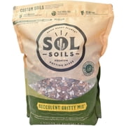 Sol Soils Succulent Potting Soil - Gritty Fast-Draining Cactus & Succulent Mix - Pack of 2