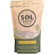 Sol Soils Succulent Gritty Mix - Fast Draining, Peat Moss Free, Perlite - 2 Quarts - Coconut Husk, Pumice- Pack of 4