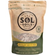 Sol Soils Succulent Gritty Mix - Fast Draining Peat Moss Free Succulent Soil Potting Mix with Coconut Husk Chips, Perlite & Pumice - 1 Quart