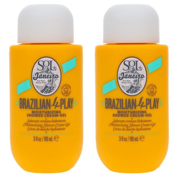 Sol de Janeiro Brazilian 4 Play Moisturizing Shower Cream-Gel 3 oz 2 Pack