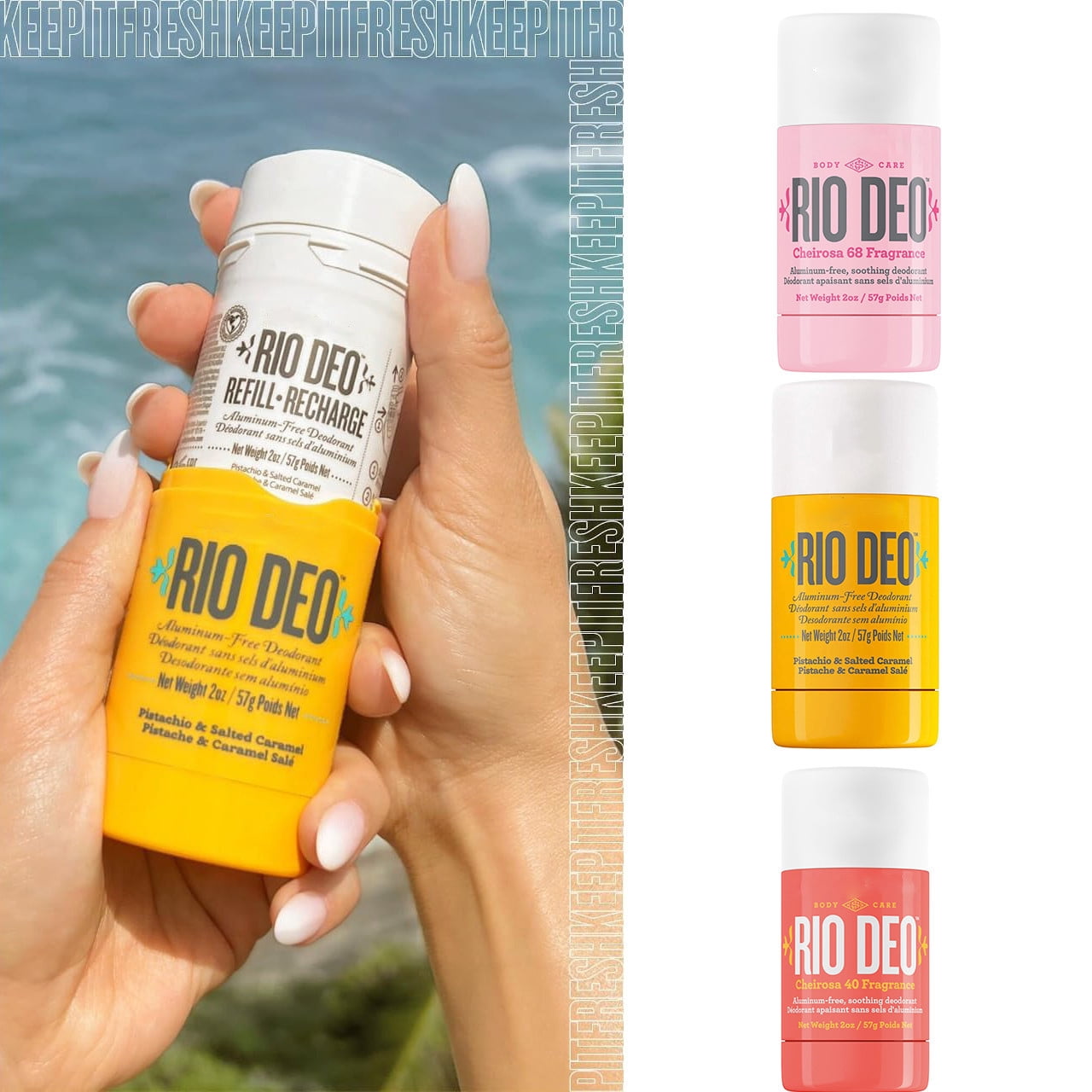 Sol_de_Janeiro Rio Deo Cheirosa '40 Refillable Deodorant 150g x 3pcs