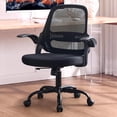 thumbnail image 1 of TMV Ergonomic Mesh Office Chair - High Back Gaming Desk Chair, Computer Chair with Lumbar Support & Wheels, Modern Vanity Chair for Home Office,Living Room,Bedroom,Black, 1 of 11