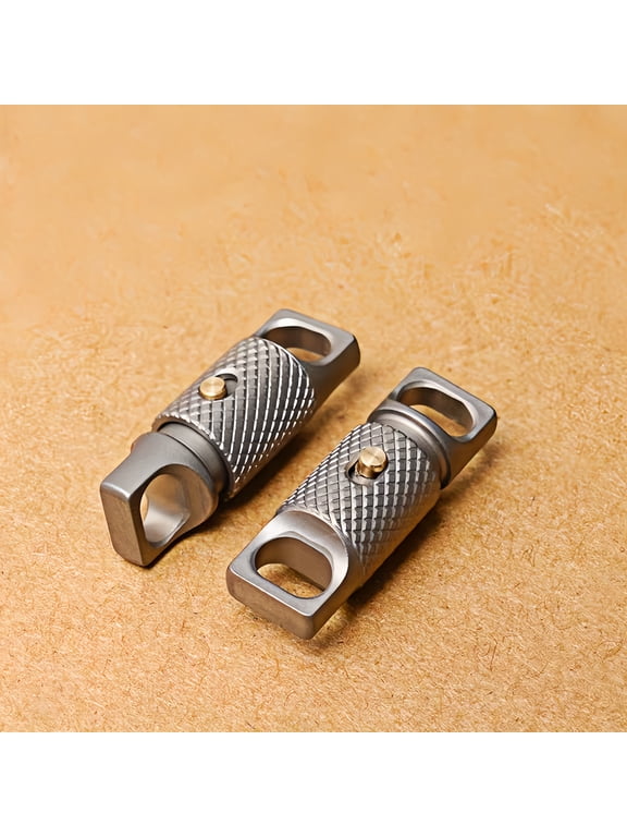Premium Titanium Quick Release Keychain with 360 Swivel, Heavy-Duty Detachable EDC Key Ring Connector for Men and Professionals, Dark Grey