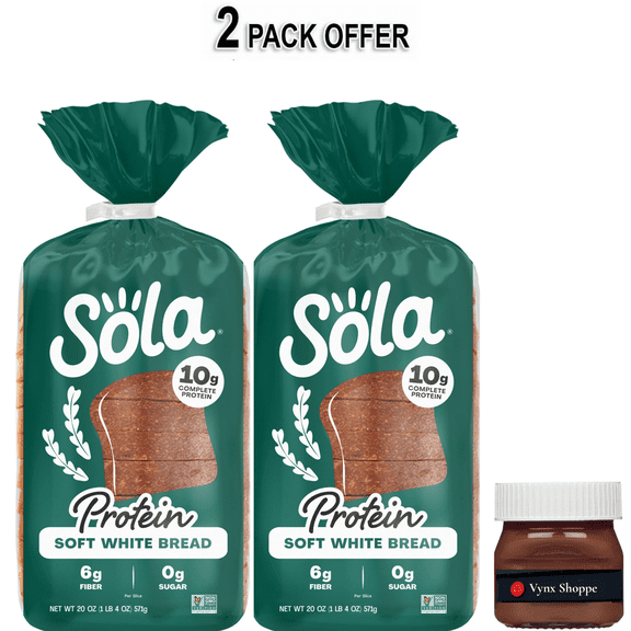 Sola 10g Complete Protein Soft Baked Regular White Bread Loaf, 20 oz