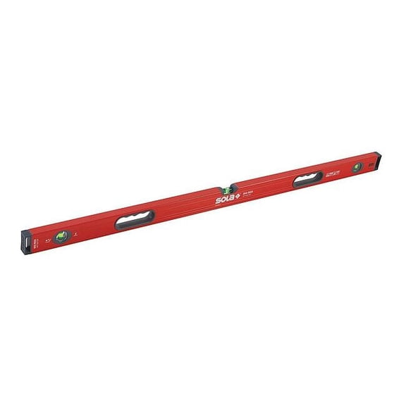 Sola 48" Red Aluminum Box Beam with Three Focus 60% Vials LSB48