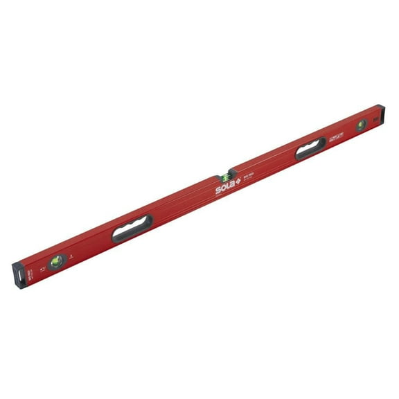 Sola 48" Red Aluminum Box Beam with Three Focus 60% Vials LSB48