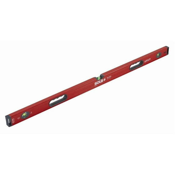 Sola 48" Red Aluminum Box Beam with Three Focus 60% Vials LSB48