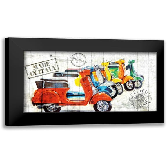 Sola, Bresso 14x9 Black Modern Framed Museum Art Print Titled - Made In Italy