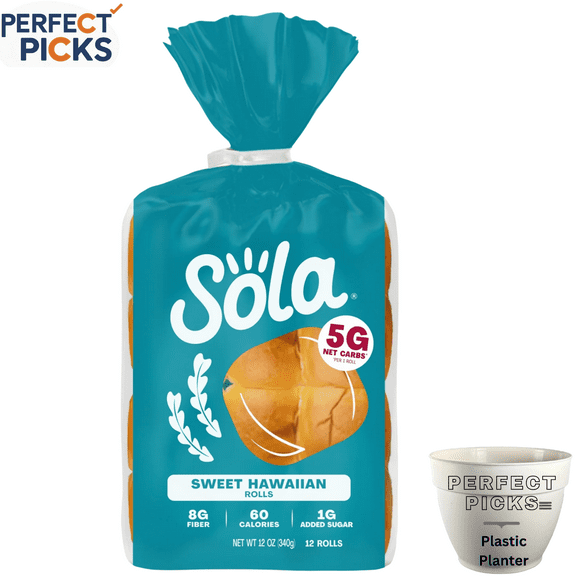 Sola Sweet Hawaiian Rolls, 12 Count, Regular, Shelf-Stable