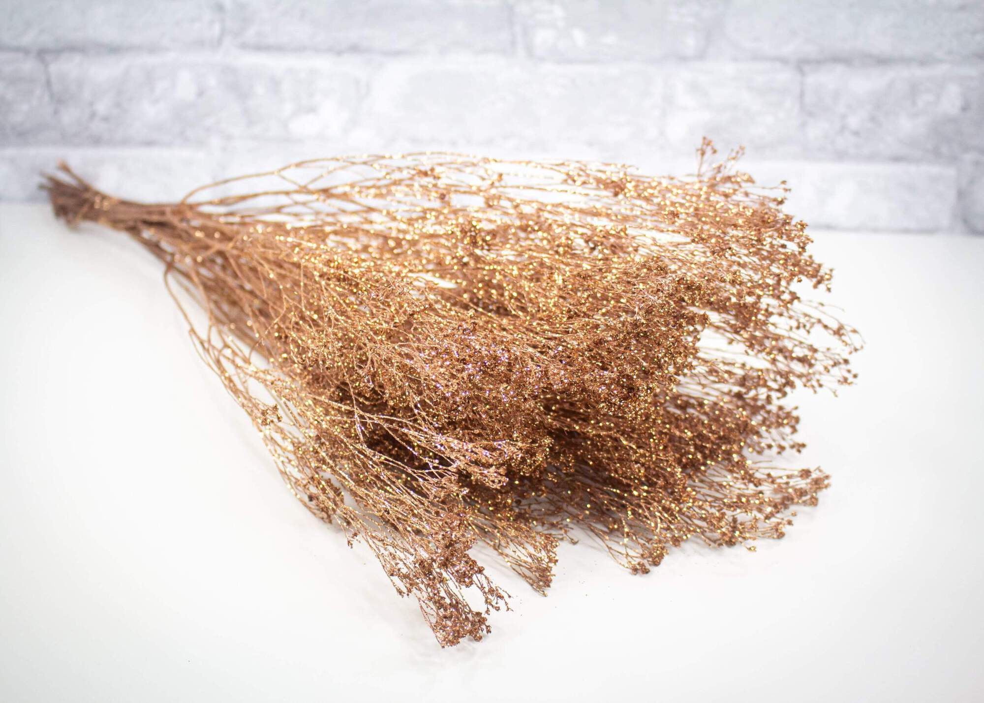 Sola Wood Flowers Broom Bloom Copper Sparkle Filler for Arranging