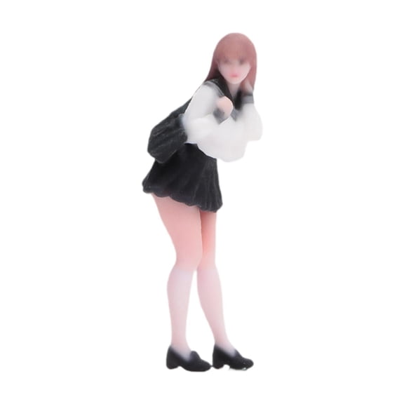 Solace 1:64 Scale Woman Figure Dioramas Movie Props Realistic Character Collections Micro Landscape Resin Figurine Mini People Model