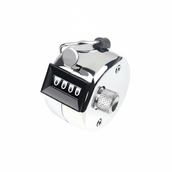 Solace 1 Piece Manual Counter Mechanical Tally Device Precision Counting Stainless Steel Construction Metal Base No Battery Required Suitable for Event Attendance Traffic Analysis Warehouse Inventory