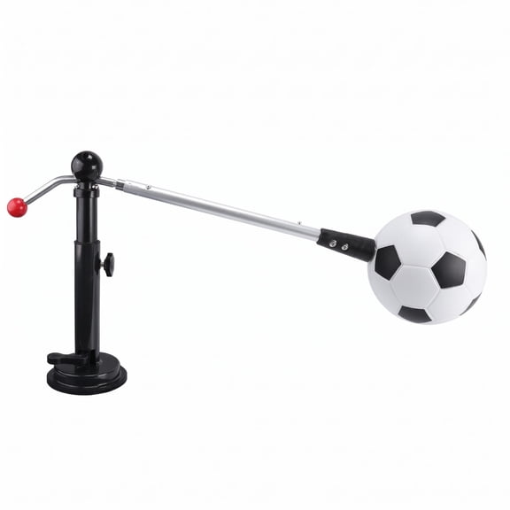 Solace 1 Piece Soccer Training Aid Solo Ball Control Device Weighted Base Metal Arm Rubber Construction Suitable for Backyard Exercise Youth Athletes
