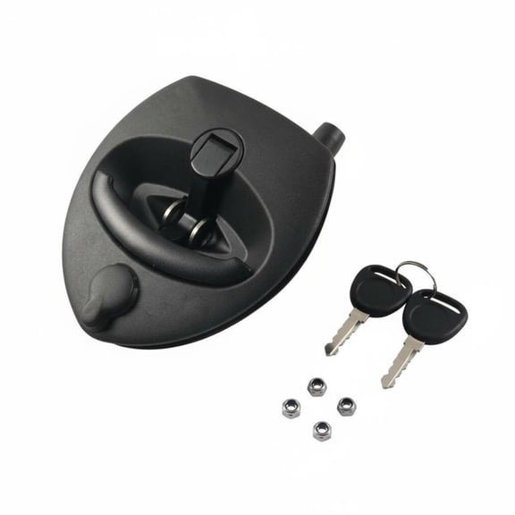 Solace 1 Piece T-handle Pin Tumbler Cabin Door Lock with Metal Reinforcement and Secure Folding Latch Suitable for Rvs Adventure Vehicles Marine Equipment