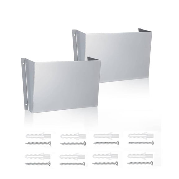 Solace 2 Pieces Van Storage Rack Wall Mount Organizer Document Tray Aluminum Alloy Bulkhead Car File Holder Suitable for Drivers Fleet Vehicles Commercial Van Workspace Daily Route Management