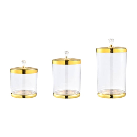 Solace 3 Pieces Food Storage Jar Airtight Food Container for Coffee Restaurant Home