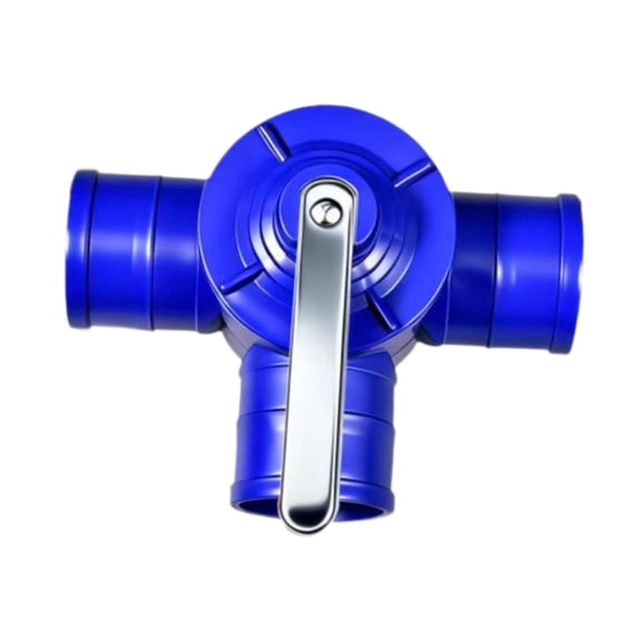 Solace 3 Way Hose Splitter Blue Multifunctional Direct Replace Water Hose Connector for 3.5 Inch