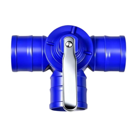 Solace 3 Way Hose Splitter Blue Multifunctional Direct Replace Water Hose Connector for 3 Inch