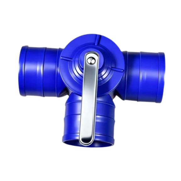 Solace 3 Way Hose Splitter Blue Multifunctional Direct Replace Water Hose Connector for 4.5 Inch