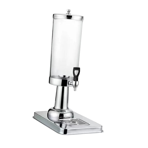 Solace 3L Beverage Dispenser, with One Spout And Drip Tray, Portable Beverage Container Silver