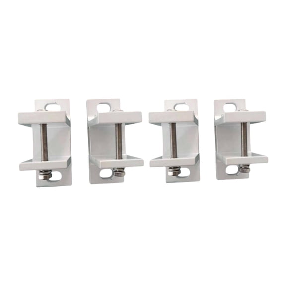 Solace 4 Pieces Awning Canopy Bracket Shade Canopy Support Door Canopy White Metal Rain